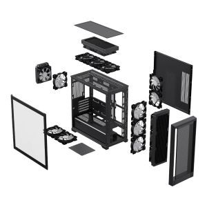 Gamemax кутия Case mATX - DEFENDER MB - Addressable RGB