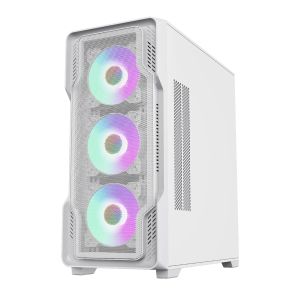 Gamemax кутия Case EATX - SIEGE White - Addressable RGB