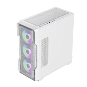 Gamemax кутия Case EATX - SIEGE White - Addressable RGB