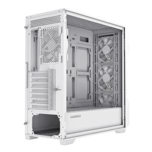 Gamemax кутия Case EATX - SIEGE White - Addressable RGB