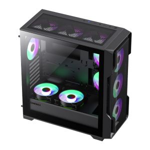 Gamemax кутия Case EATX - SIEGE Black - Addressable RGB