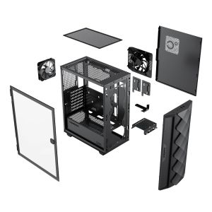Gamemax кутия Case EATX - Diamond COC Black - Addressable RGB