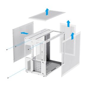 Gamemax кутия Case ATX - Infinity White