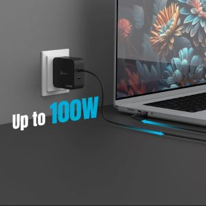 j5create JUP25102V Charger 220V- GaN 102W USB-C 2ports- for laptops, tablets, phones