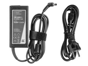 Notebook Power Supply PRO Charger / AC Adapter 19V 3.42A 65W for Asus R510C R510L R556L X550C X550L Toshiba Satellite C650 L750 5.5mm-2.5mm   GREEN CELL