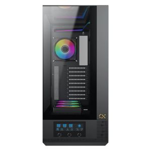 Xigmatek кутия Case EATX - Vision Pro - 8 ARGB Fans, LCD Display Panel, Smart Fan Control