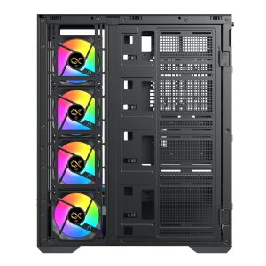 Xigmatek кутия Case EATX - Vision Pro - 8 ARGB Fans, LCD Display Panel, Smart Fan Control