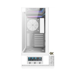 Xigmatek кутия Case EATX - Vision Arctic - 7 ARGB Fans, LCD Display Panel, Smart Fan Control