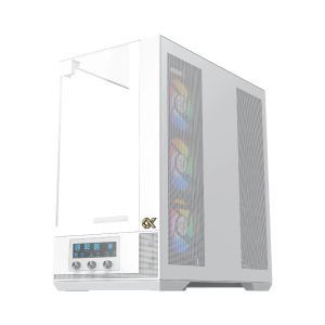 Xigmatek кутия Case EATX - Vision Arctic - 7 ARGB Fans, LCD Display Panel, Smart Fan Control