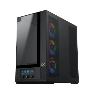 Xigmatek кутия Case EATX - Vision - 7 ARGB Fans, LCD Display Panel, Smart Fan Control