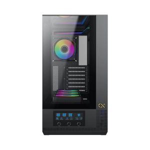 Xigmatek кутия Case EATX - Vision - 7 ARGB Fans, LCD Display Panel, Smart Fan Control