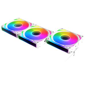 Xigmatek Комплект вентилатори Fan Pack 3-in-1 3x120mm - Starlink Ultra Arctic - Infinity Mirror, A-RGB