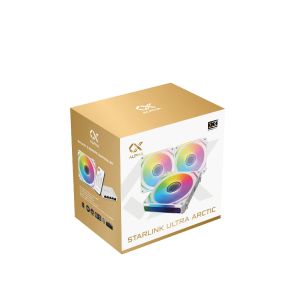 Xigmatek Комплект вентилатори Fan Pack 3-in-1 3x120mm - Starlink Ultra Arctic - Infinity Mirror, A-RGB