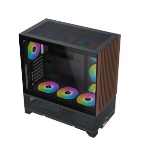 Xigmatek кутия Case EATX - Endorphin WD, Addressable RGB, Wood