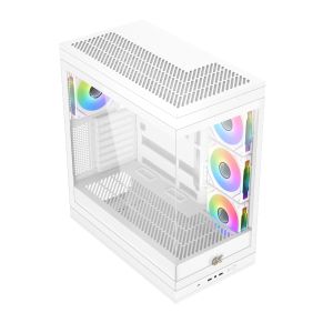Xigmatek кутия Case EATX - Meta Arctic - 4 x 120 mm ARGB fans