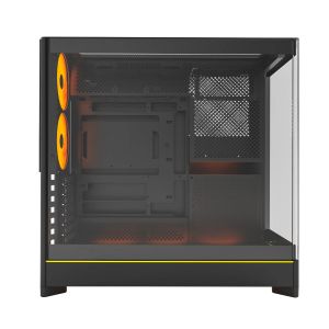 Montech Case ATX - HS02 PRO (B) - 5 x 120 mm ARGB Fans, USB-C, Black