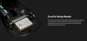 Pulsar професионална геймърска мишка Wireless Gaming Mouse ZywOo The Chosen Mouse Size2 Black 8K