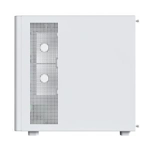 Montech кутия Case ATX - XR Wood (W) - 4 x 120 mm ARGB Fans, Wood, USB-C, White