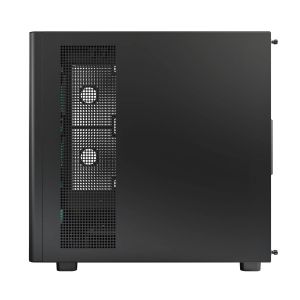 Montech Case ATX - XR Wood (B) - 4 x 120 mm ARGB Fans, Wood, USB-C, Black