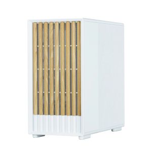 Zalman кутия Case mATX - P10 NAMU WHITE - Wood, USB-C