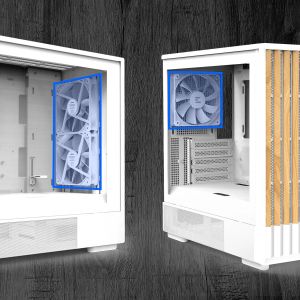 Zalman кутия Case mATX - P10 NAMU WHITE - Wood, USB-C