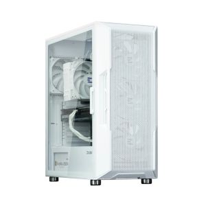 Zalman Case ATX - i3 NEO ARGB White - Mesh, aRGB, Tempered Glass