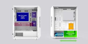 Zalman Case ATX - i3 NEO ARGB White - Mesh, aRGB, Tempered Glass