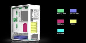 Zalman Case ATX - i3 NEO ARGB White - Mesh, aRGB, Tempered Glass