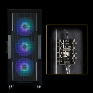 Zalman Case ATX - i3 NEO ARGB Black - Mesh, aRGB, Tempered Glass
