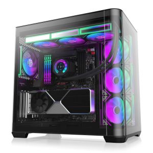 Raijintek Case EATX - ATREUS BT7 Black - 7 x 120 mm Infinity Mirror ARGB Fans included