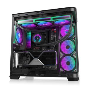Raijintek Case EATX - ATREUS BT7 Black - 7 x 120 mm Infinity Mirror ARGB Fans included