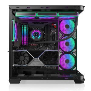 Raijintek Case EATX - ATREUS BT7 Black - 7 x 120 mm Infinity Mirror ARGB Fans included