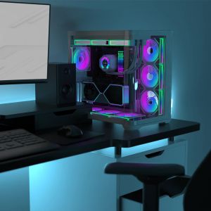 Raijintek Case EATX - ATREUS BT7 Black - 7 x 120 mm Infinity Mirror ARGB Fans included