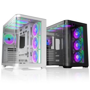 Raijintek Case EATX - ATREUS BT7 Black - 7 x 120 mm Infinity Mirror ARGB Fans included
