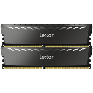 Lexar 2x16GB THOR DDR4 3600 UDIMM XMP Memory with Black heatsink. Dual pack
