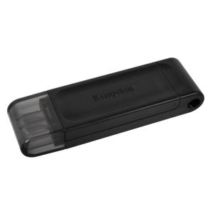 Stick de memorie USB KINGSTON DataTraveler 70, 64 GB, USB-C 3.2 Gen 1, negru