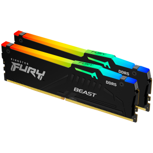 Kingston 32GB 6000MT/s DDR5 CL30 DIMM (Kit of 2) FURY Beast RGB EXPO, EAN: 740617342895