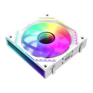 Gamemax Fan Pack 3-in-1 3x120mm - FN12A-S3I-RW White, Reverse, Daisy-Chain, Addressable RGB
