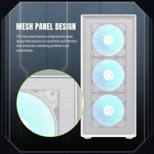 Gamemax Case ATX - Storm 2 AW - 6 x 120 mm Addressable RGB fans