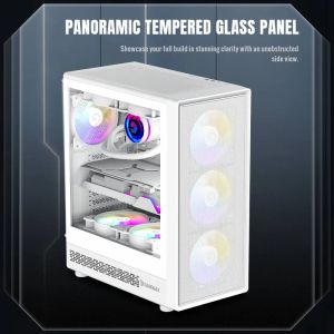 Gamemax Case ATX - Storm 2 AW - 6 x 120 mm Addressable RGB fans
