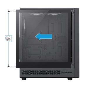Gamemax Case ATX - Storm 2 AB - 6 x 120 mm Addressable RGB fans