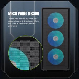 Gamemax Case ATX - Storm 2 AB - 6 x 120 mm Addressable RGB fans