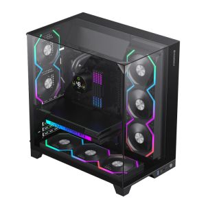 Gamemax кутия Case ATX - Infinity Pro Black - 5 x 120 mm Addressable RGB fans
