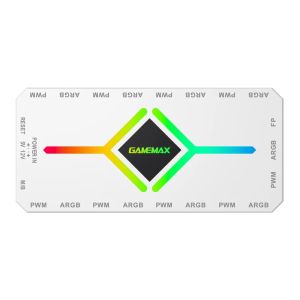 Gamemax Fan Hub - V4.0 PWM ARGB Hub + Controller White