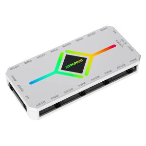Gamemax Fan Hub - V4.0 PWM ARGB Hub + Controller White