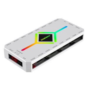 Gamemax Fan Hub - V4.0 PWM ARGB Hub + Controller White