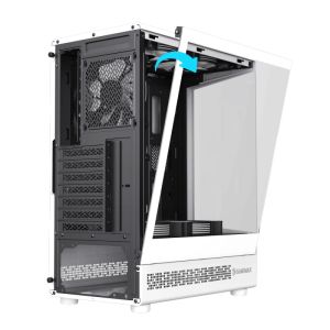 Gamemax кутия Case ATX - Vista COC AW - 5 x 120 mm A-RGB Fans, MB Plate COC Fan