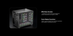 1stPlayer Case mATX - VT6-BK - Mesh, A-RGB