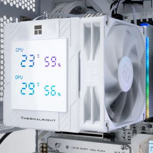 Thermalright CPU Cooler Peerless Assassin 120 Digital White - Dual-Tower - LGA1851/AM5