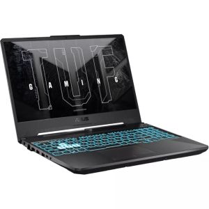 Laptop Asus TUF Gaming A15 FA506NC-HN012 (90NR0JF7-M001Y0), procesor AMD Ryzen 5 7535HS cu șase nuclee, 3.3/4.5GHz, ecran IPS Full HD Anti-Glare 144Hz de 15.6" (39.62cm) și placă video GTX 3050 4GB, (HDMI), memorie DDR5 de 16GB, SSD de 512GB NVMe, 1x USB 
